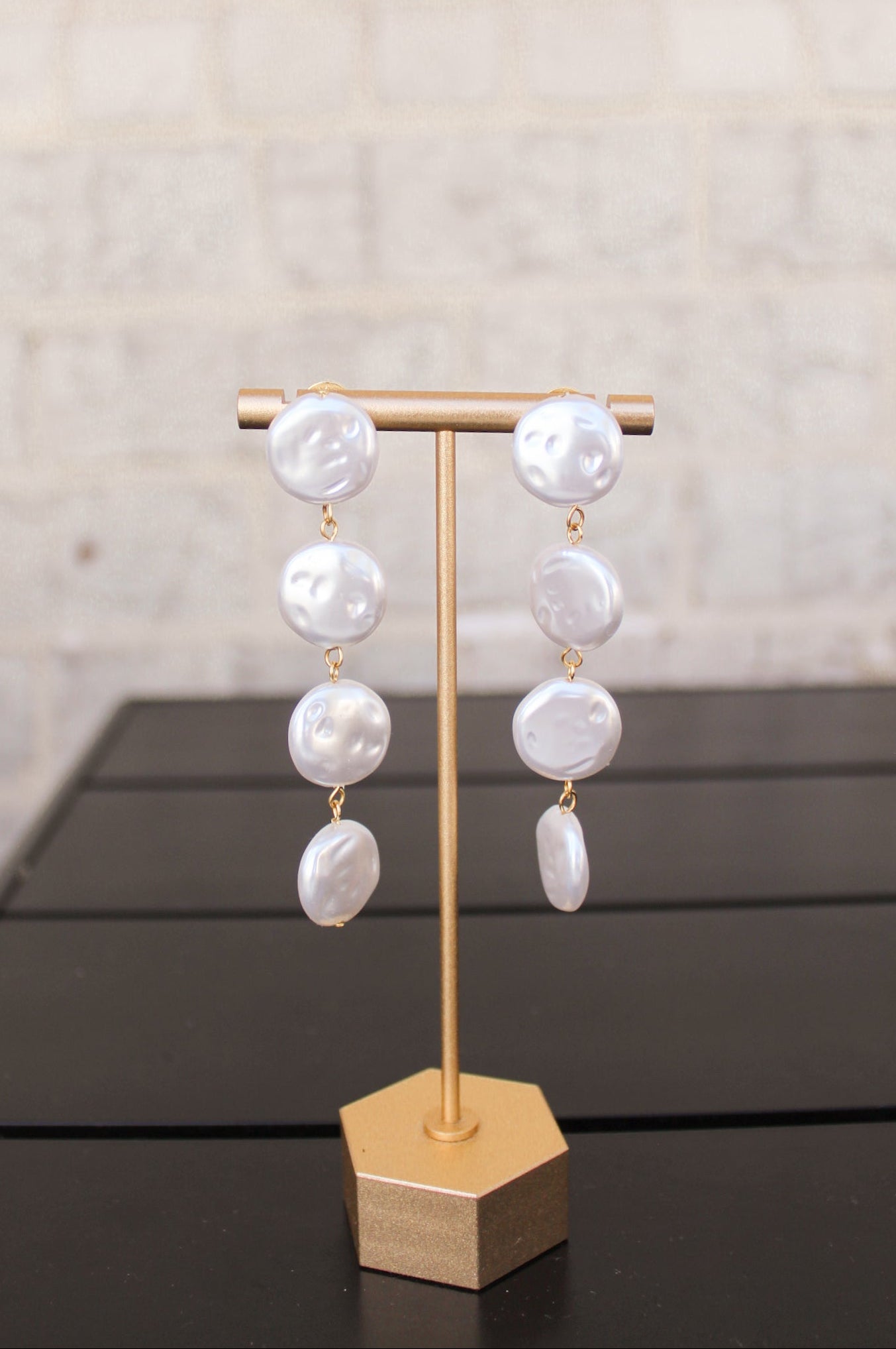 String of Pearls Drop Earrings