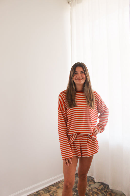 American Honey Red Stripe Set