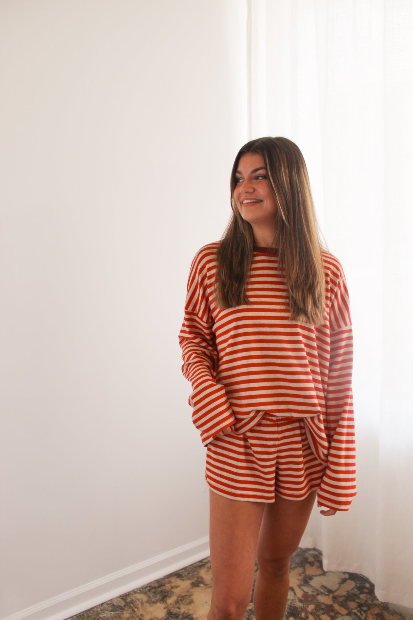 American Honey Red Stripe Set