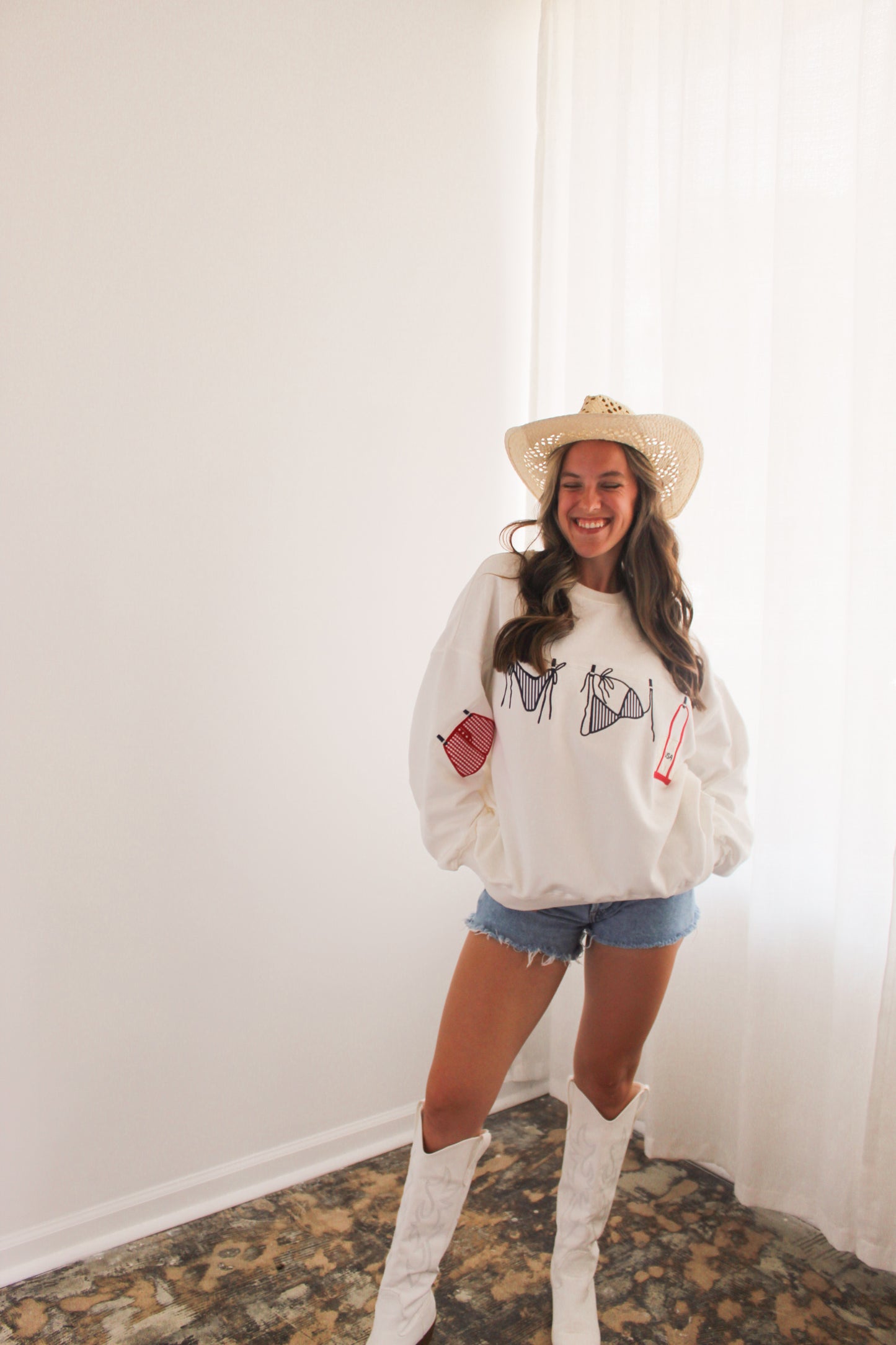 American Sweetheart Embroidered Sweatshirt