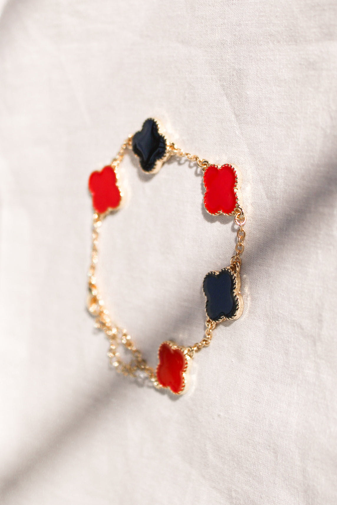 Red and Black Gold Bracelet