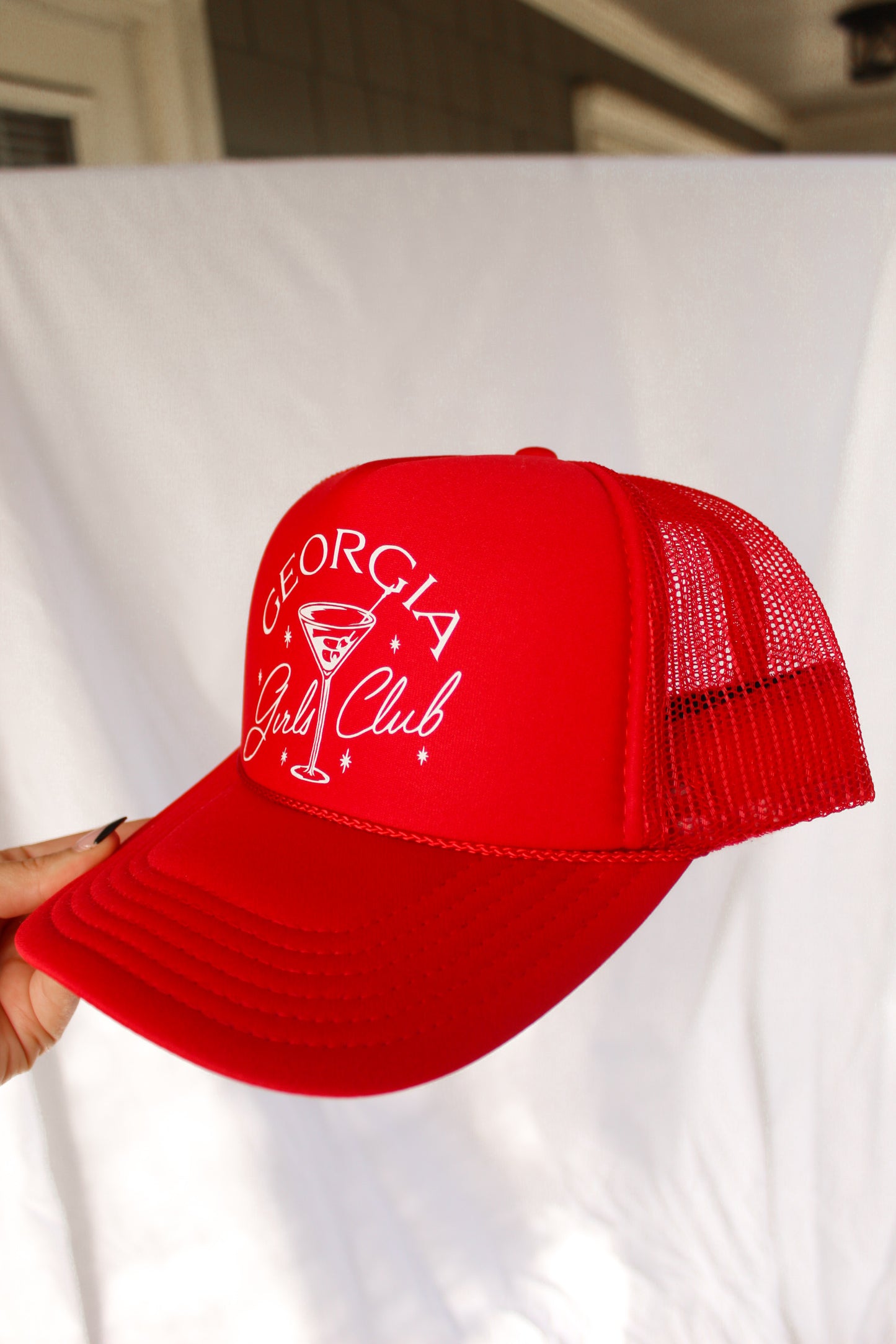 Red Georgia Girls Club Trucker Hat