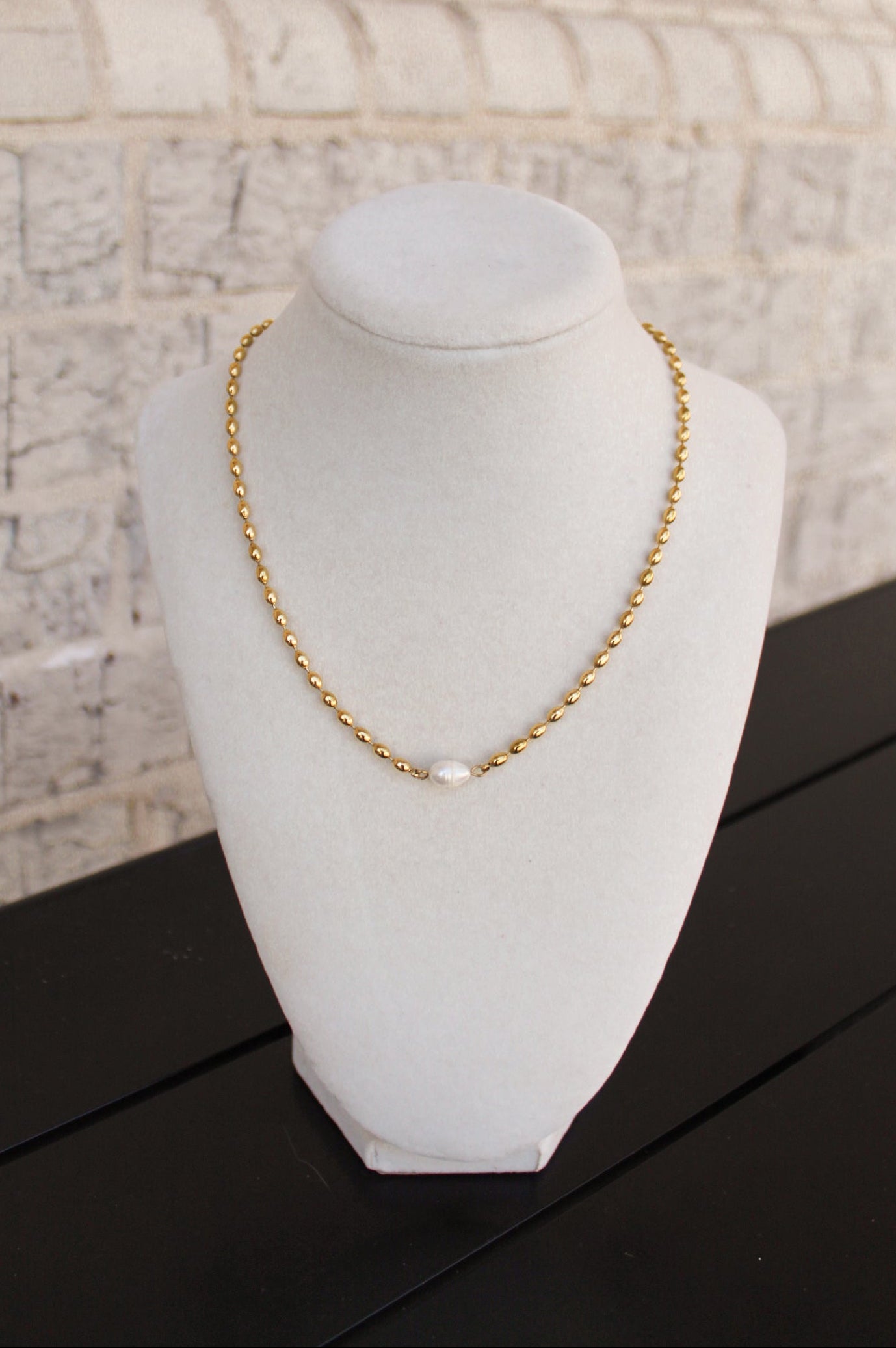 Gold and Pearl Choker