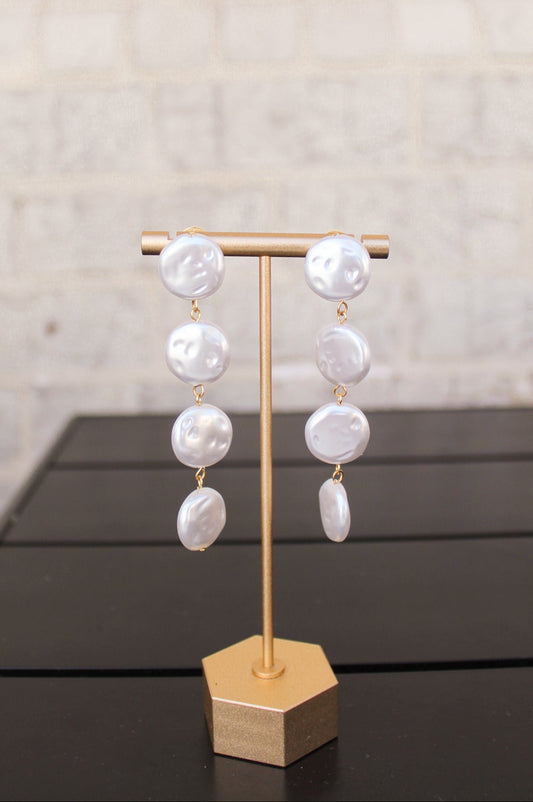 String of Pearls Drop Earrings