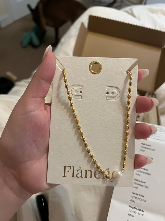 Gold and Pearl Choker