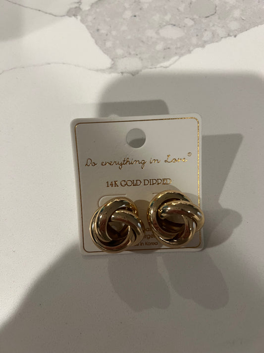 Interlock Gold Studs